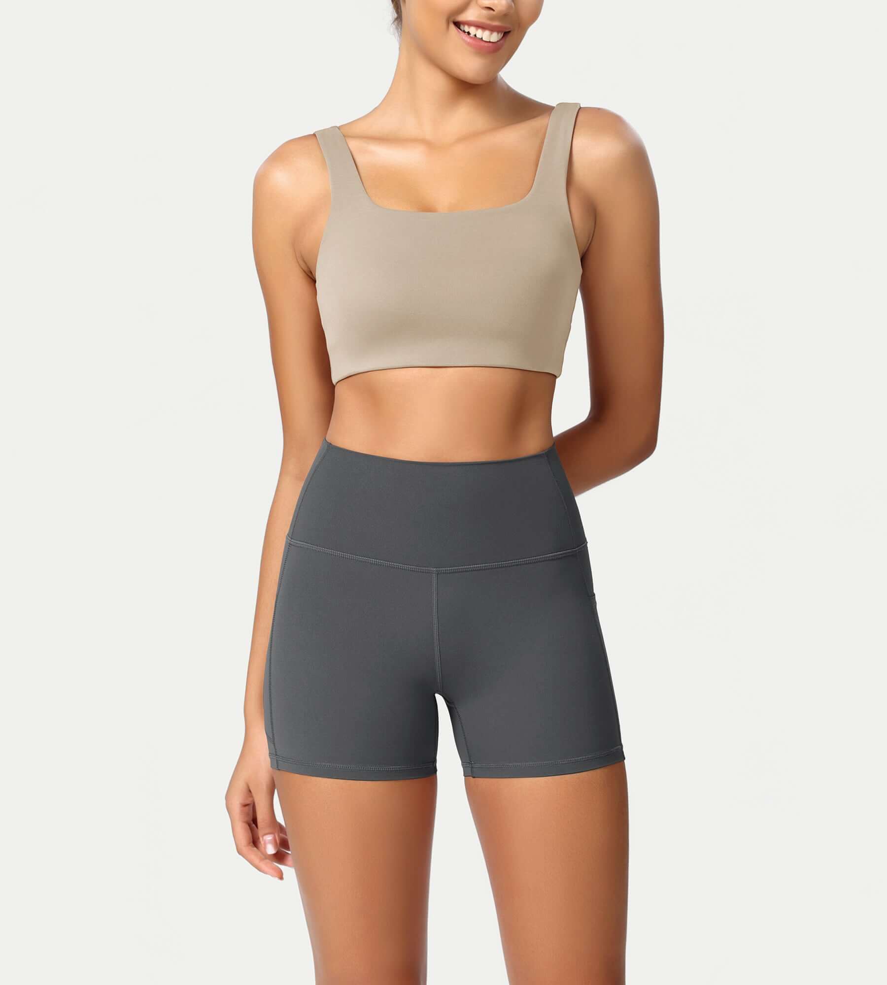 ODCLOUD 4" High Waist Lounge Yoga Shorts - ododos