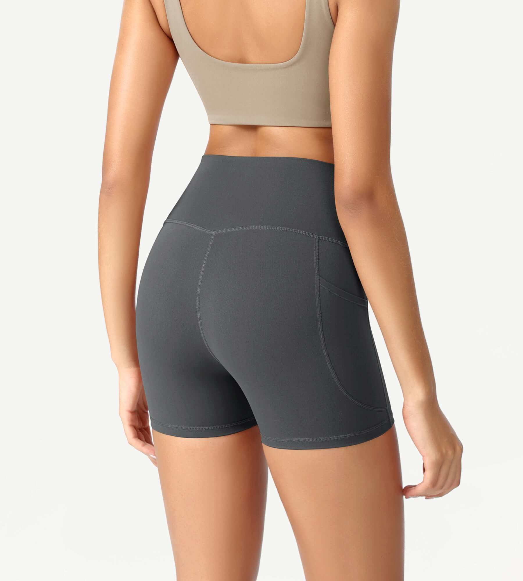 ODCLOUD 4" High Waist Lounge Yoga Shorts - ododos
