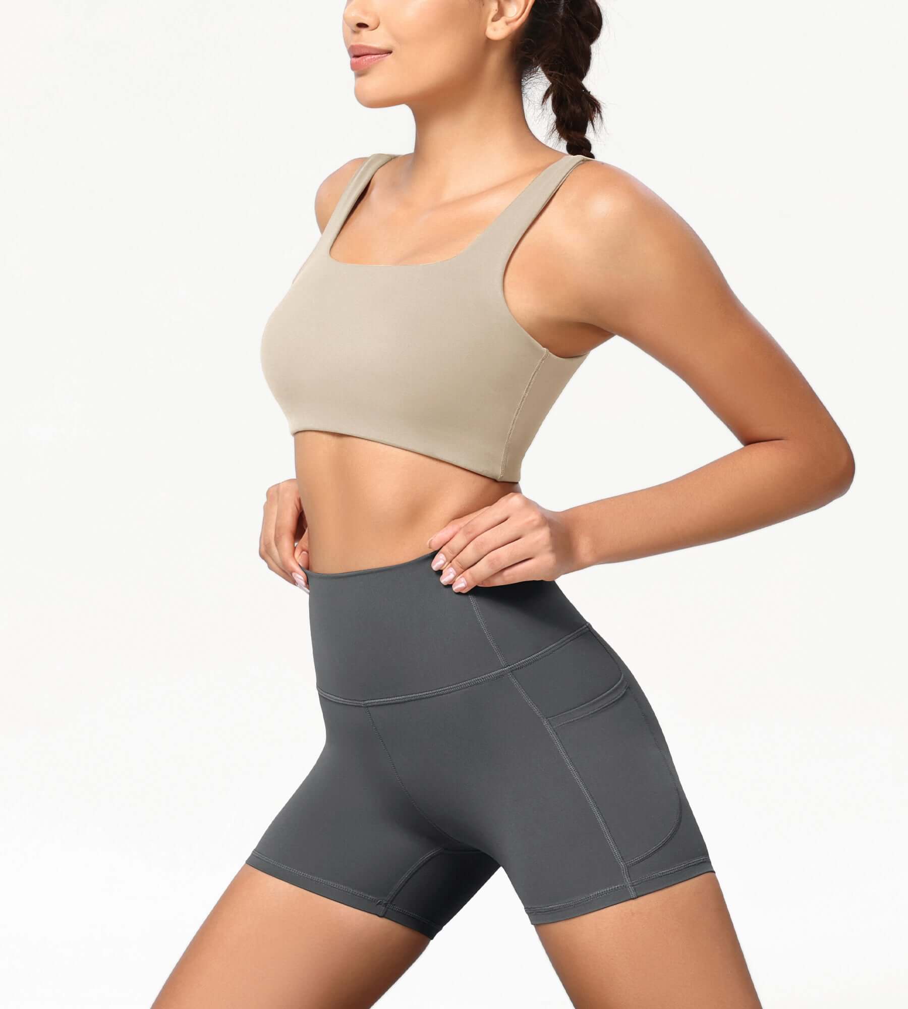 ODCLOUD 4" High Waist Lounge Yoga Shorts - ododos