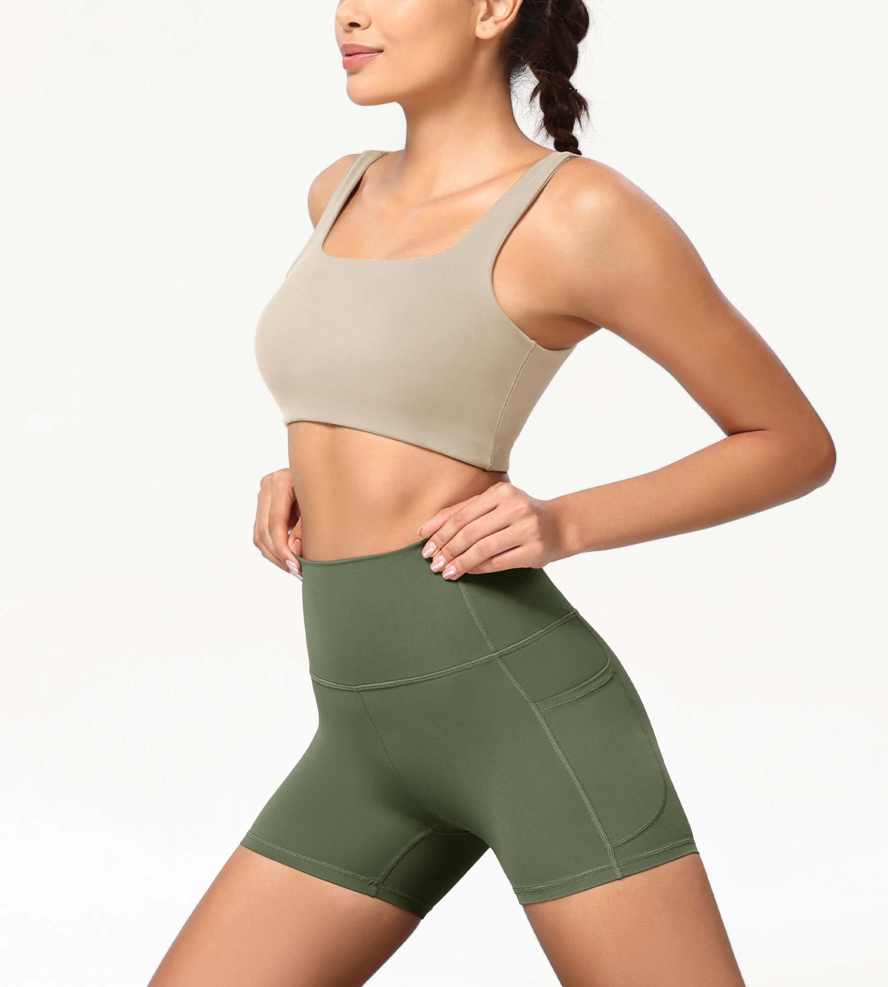 ODCLOUD 4" High Waist Lounge Yoga Shorts - ododos