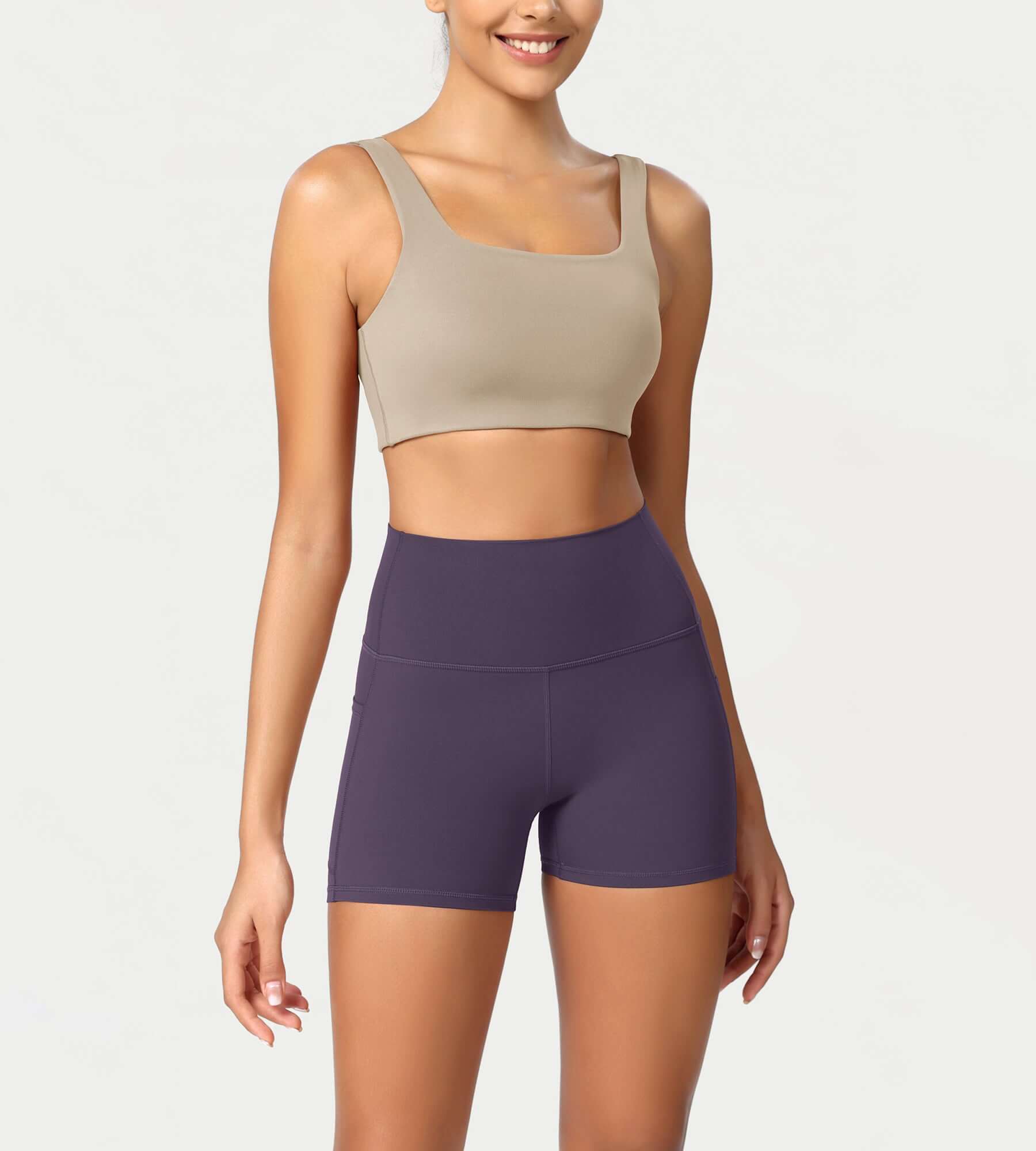 ODCLOUD 4" High Waist Lounge Yoga Shorts - ododos