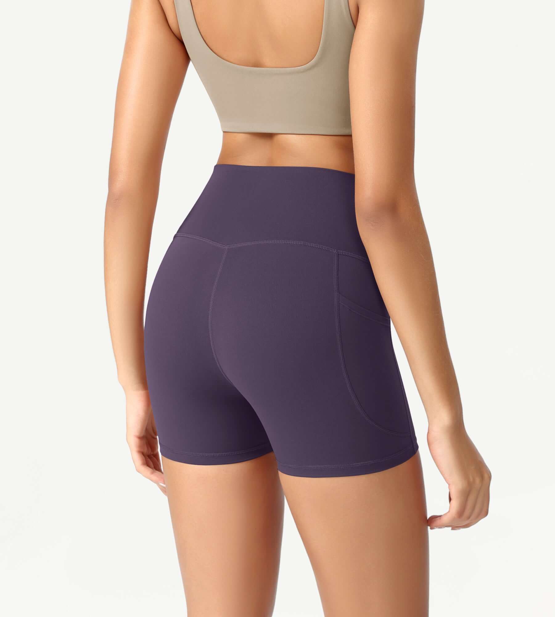 ODCLOUD 4" High Waist Lounge Yoga Shorts - ododos
