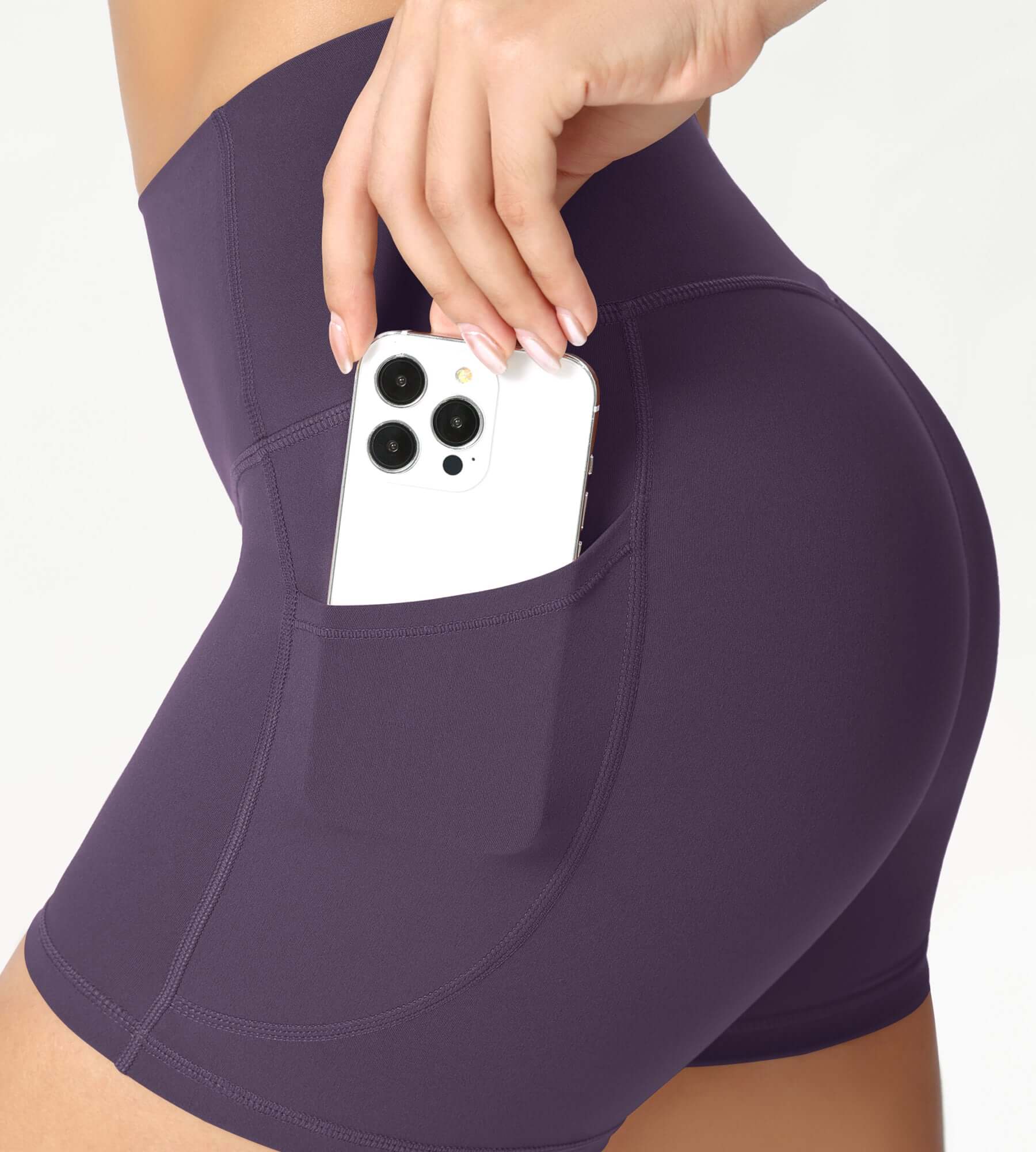 ODCLOUD 4" High Waist Lounge Yoga Shorts - ododos