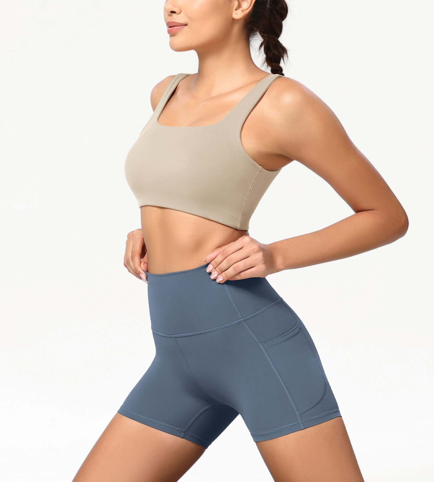 ODCLOUD 4" High Waist Lounge Yoga Shorts - ododos