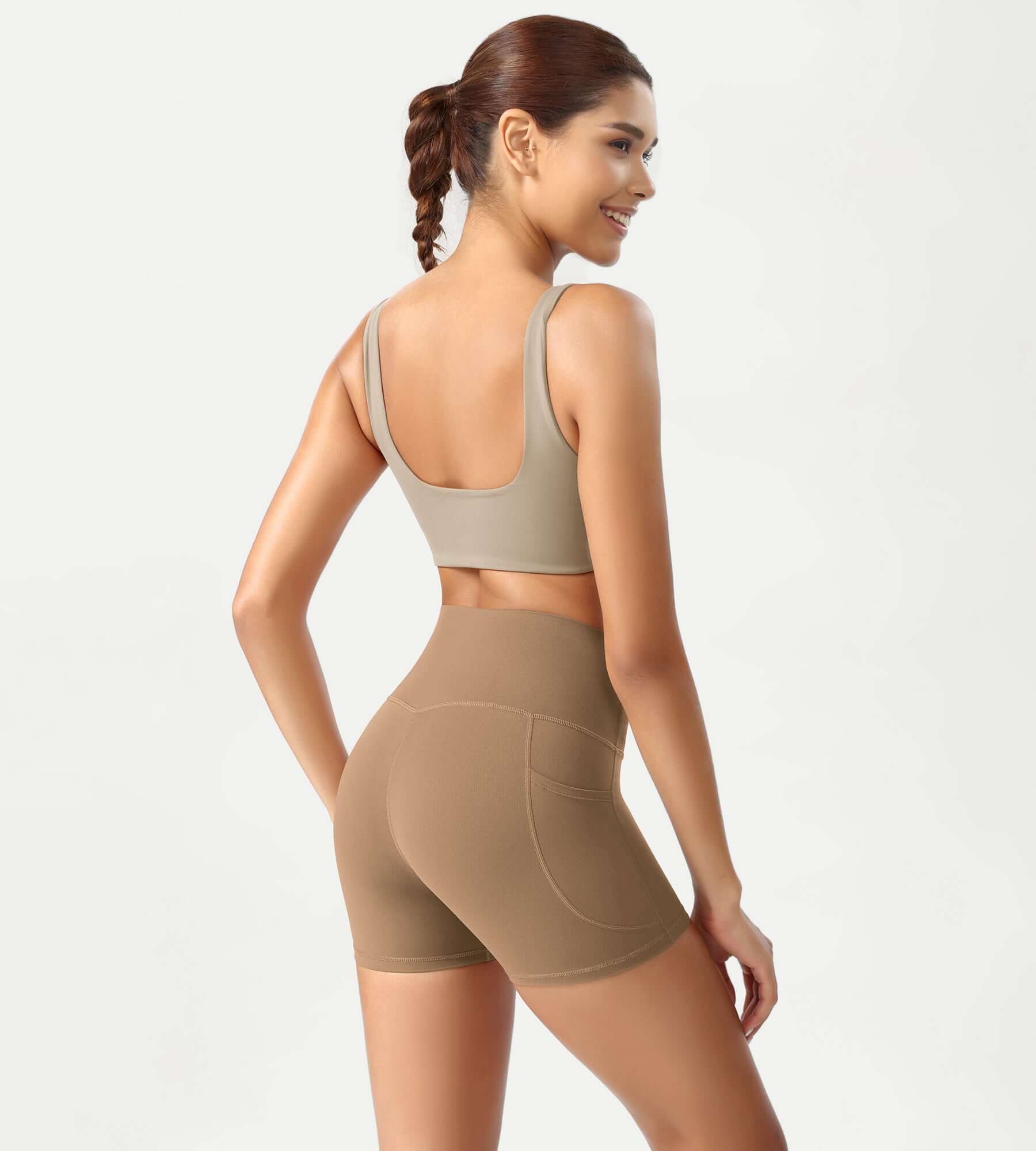 ODCLOUD 4" High Waist Lounge Yoga Shorts - ododos