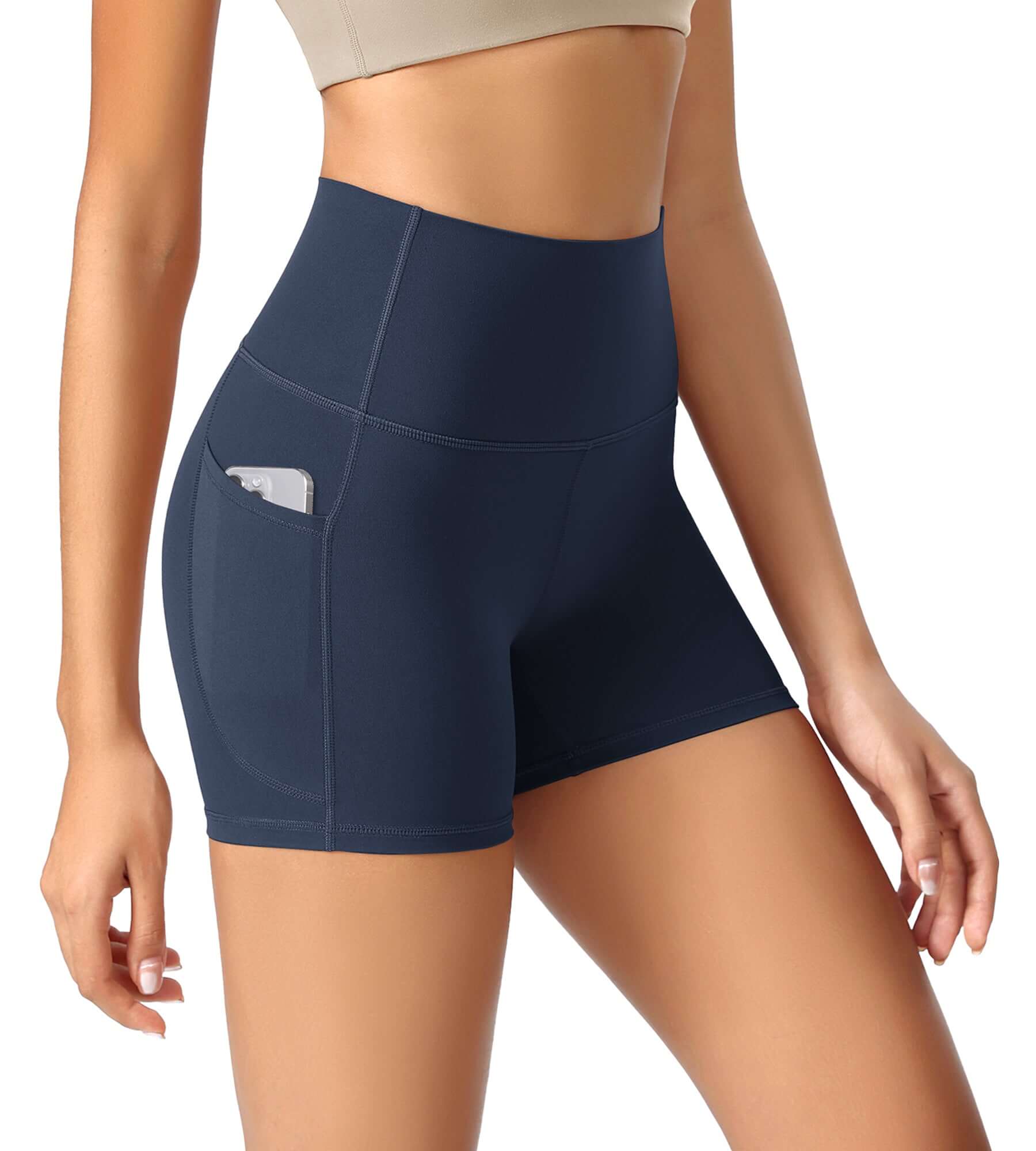 ODCLOUD 4" High Waist Lounge Yoga Shorts - ododos