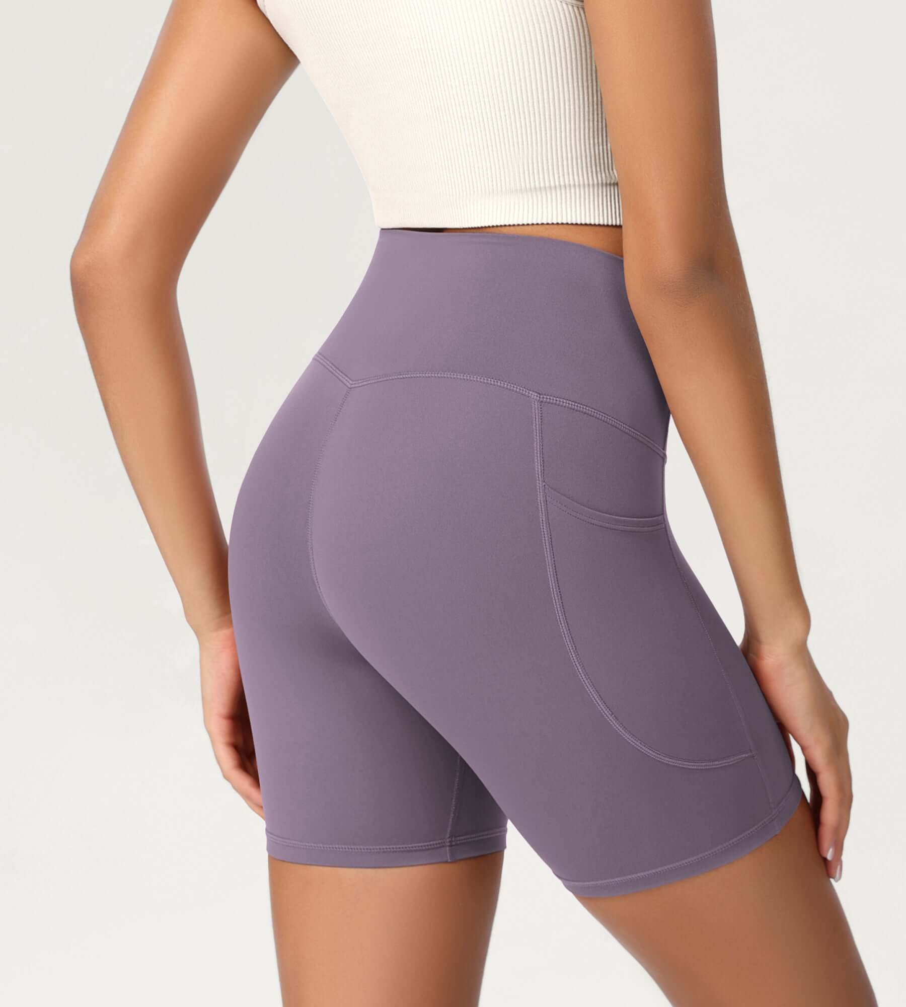 ODCLOUD 6" High Waist Lounge Yoga Shorts - ododos