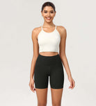 ODCLOUD 6" High Waist Lounge Yoga Shorts Black - ododos