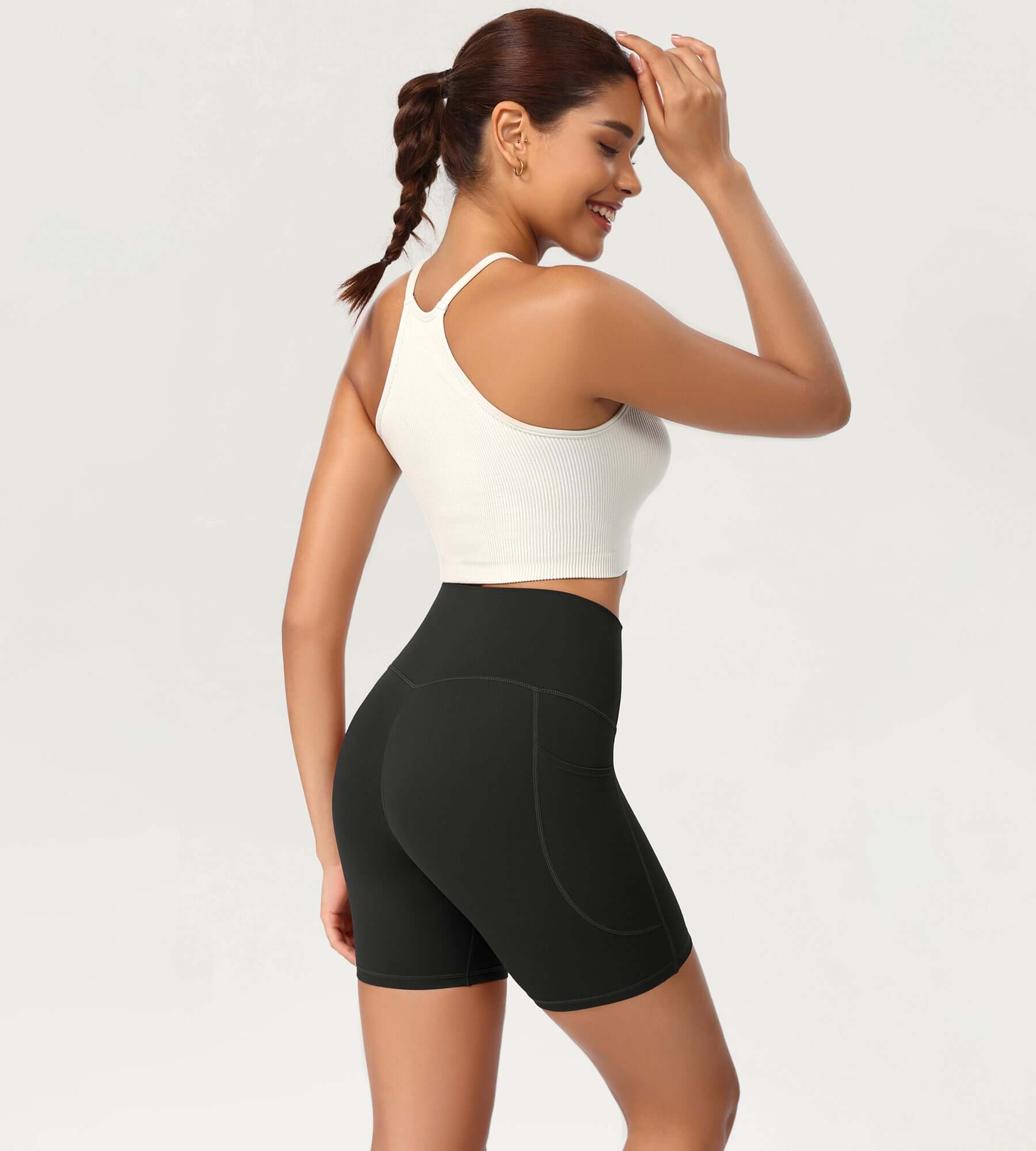ODCLOUD 6" High Waist Lounge Yoga Shorts - ododos