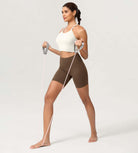 ODCLOUD 6" High Waist Lounge Yoga Shorts - ododos