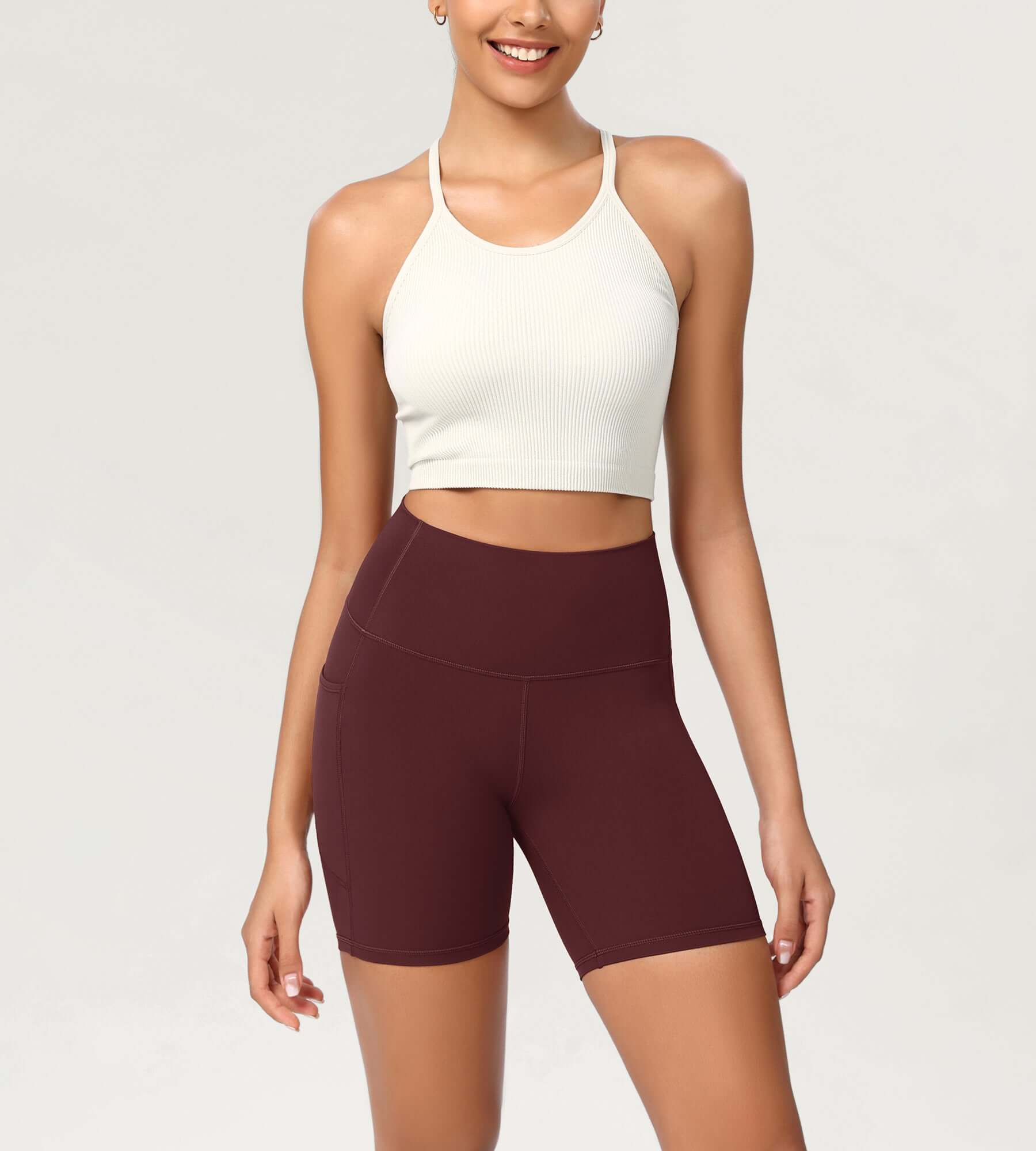 ODCLOUD 6" High Waist Lounge Yoga Shorts - ododos