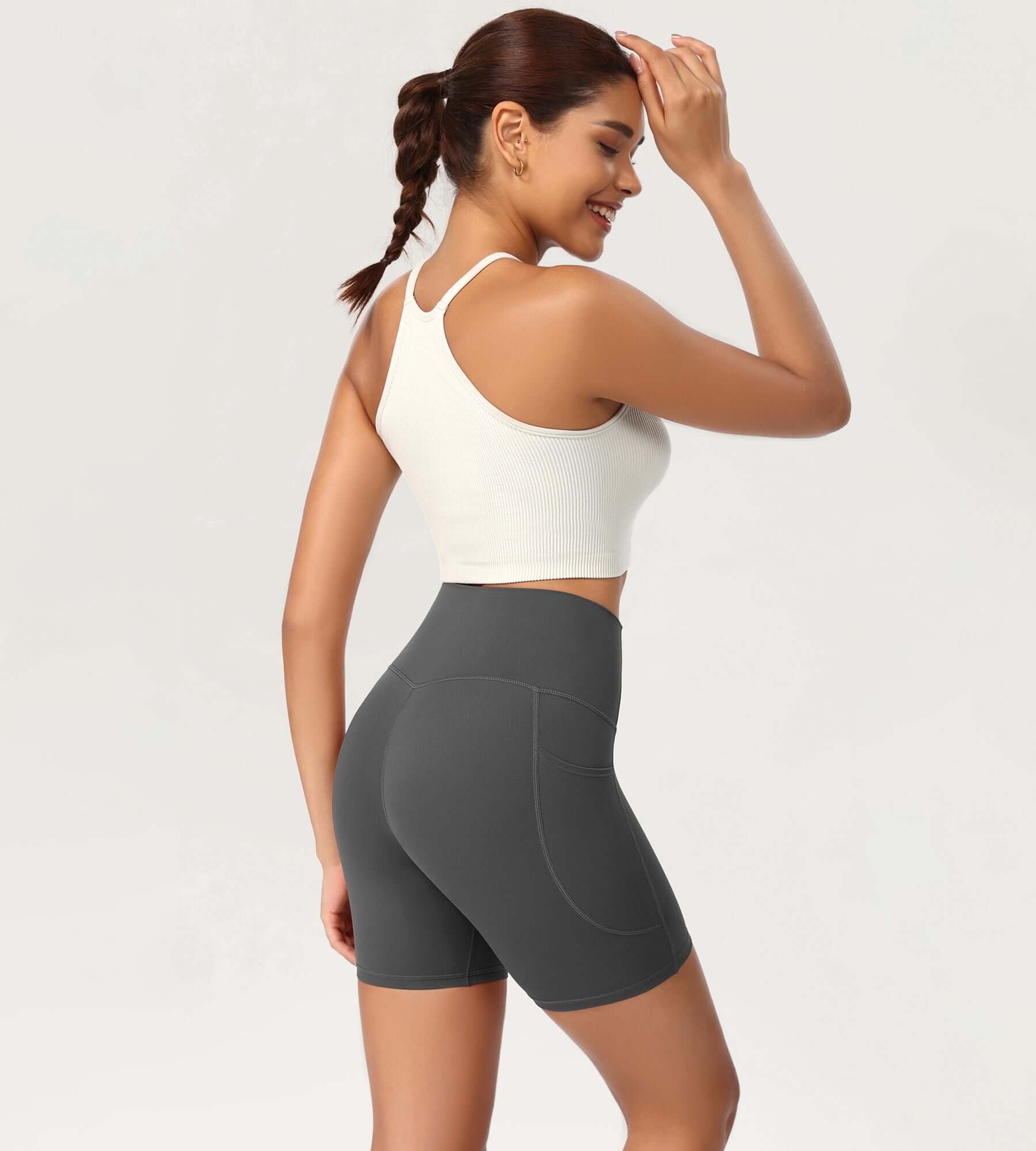 ODCLOUD 6" High Waist Lounge Yoga Shorts - ododos
