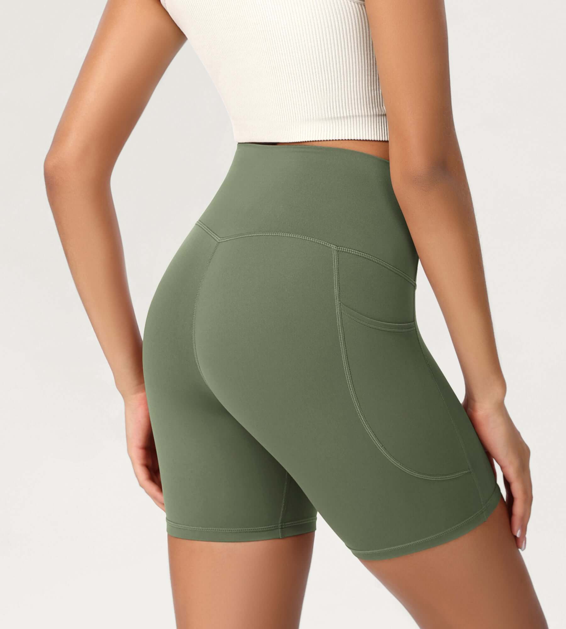 ODCLOUD 6" High Waist Lounge Yoga Shorts - ododos