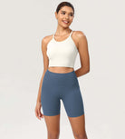 ODCLOUD 6" High Waist Lounge Yoga Shorts Ink Blue - ododos