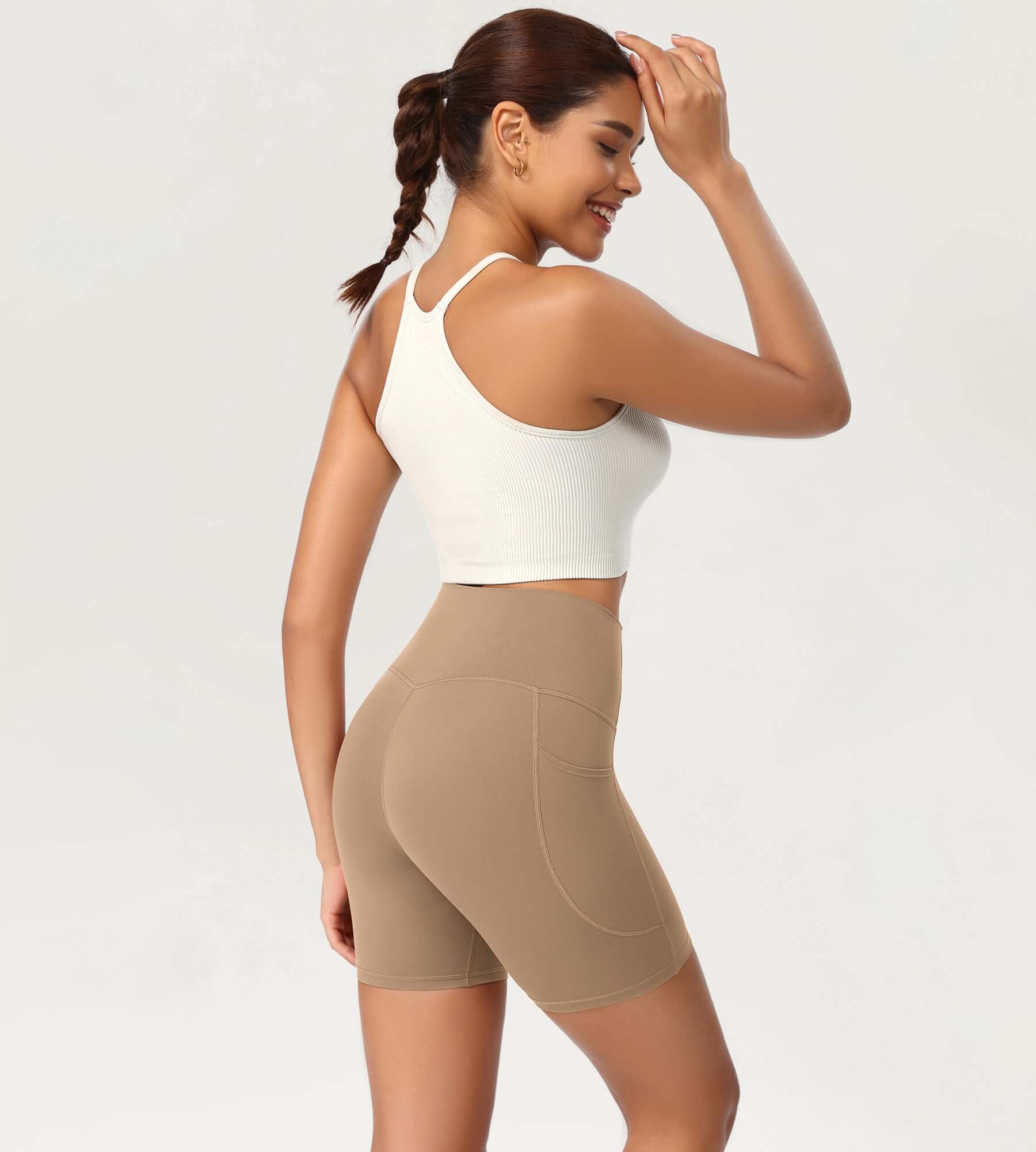 ODCLOUD 6" High Waist Lounge Yoga Shorts - ododos