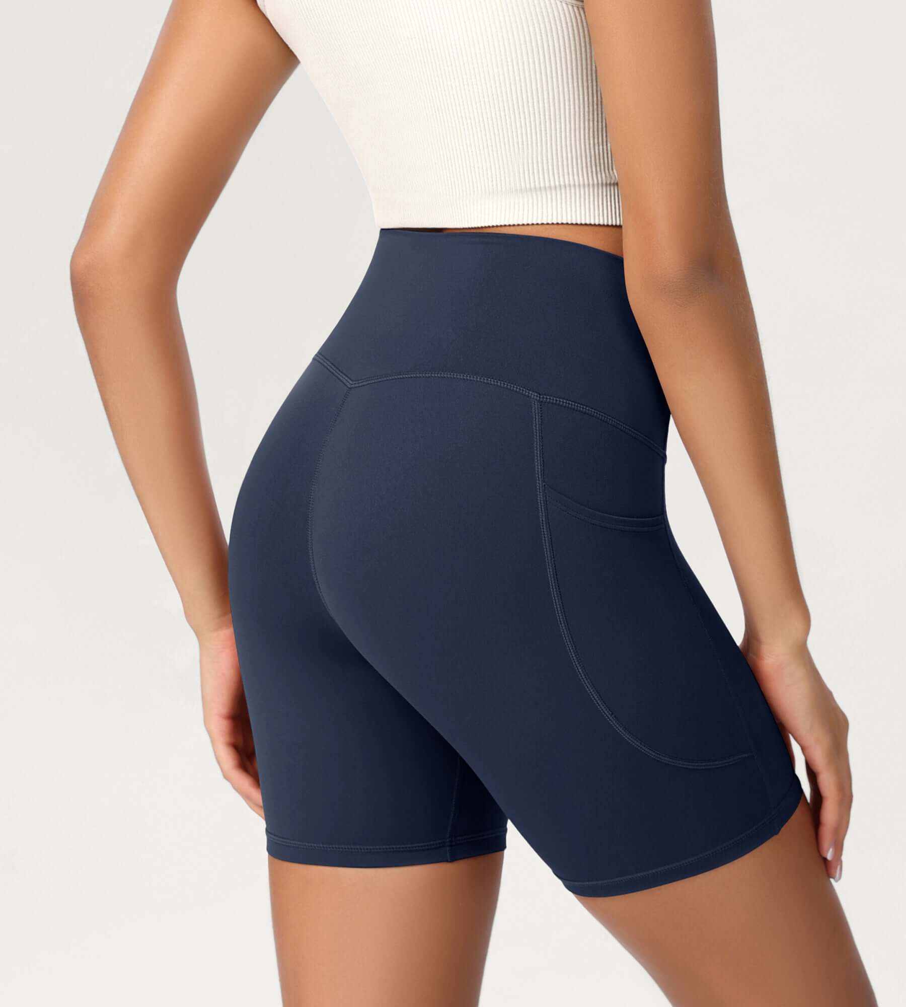 ODCLOUD 6" High Waist Lounge Yoga Shorts - ododos