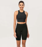 ODCLOUD 8" High Waist Lounge Yoga Shorts Black - ododos