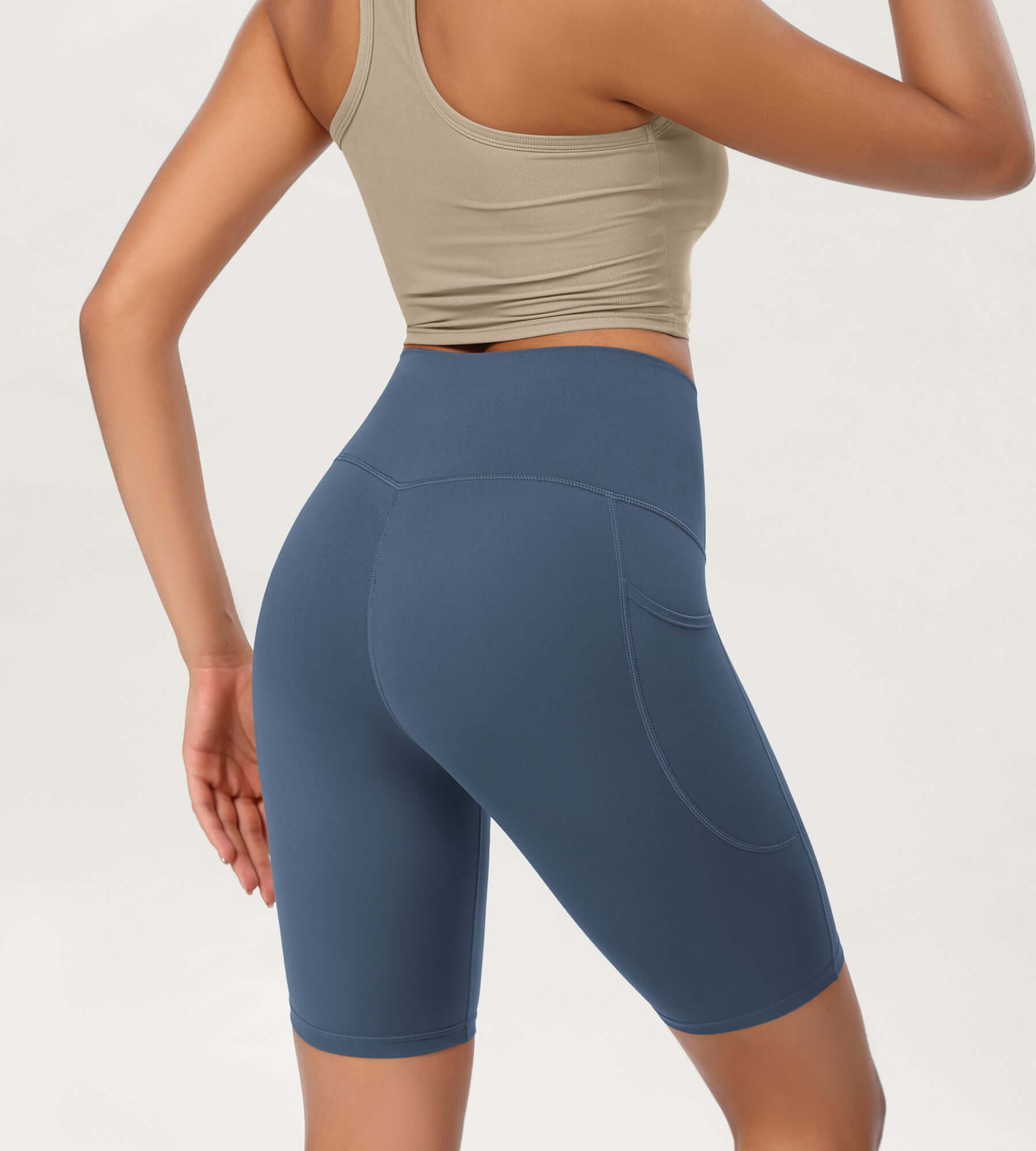 ODCLOUD 8" High Waist Lounge Yoga Shorts - ododos