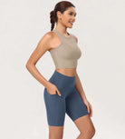 ODCLOUD 8" High Waist Lounge Yoga Shorts - ododos