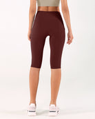 High Waist Knee Length Cropped Leggings - ododos