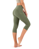 19" High Waist Yoga Capris with Pockets - ododos
