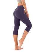 19" High Waist Yoga Capris with Pockets - ododos