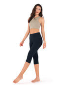 19" High Waist Yoga Capris with Pockets - ododos