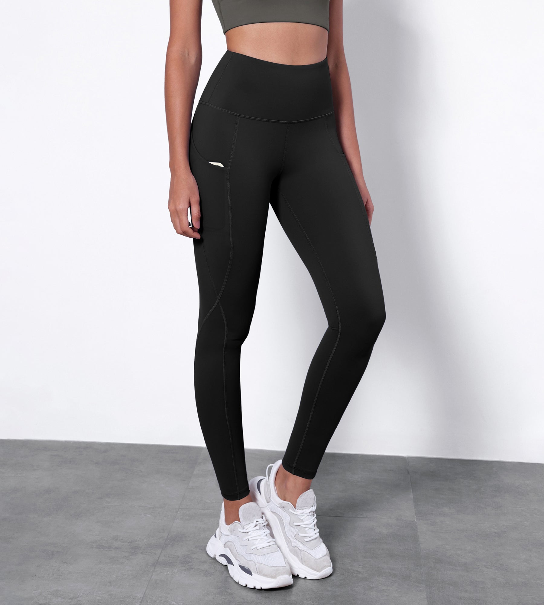 28" High Waisted Yoga Leggings with Pockets - ododos