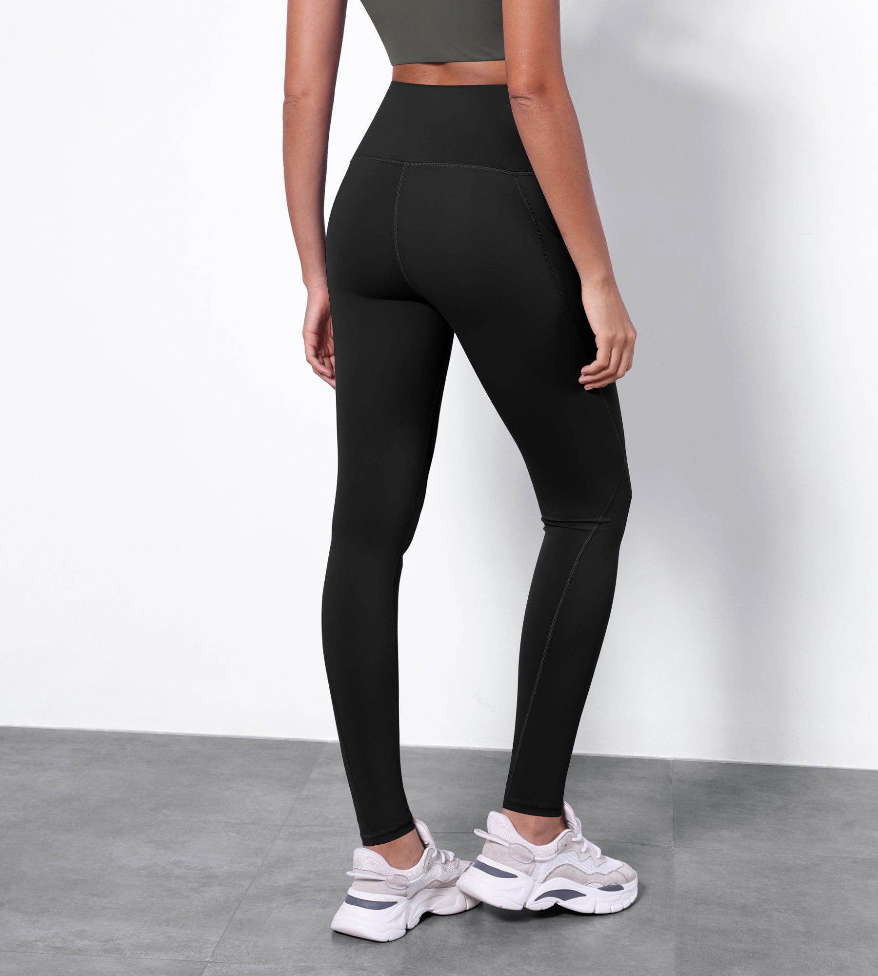 28" High Waisted Yoga Leggings with Pockets - ododos