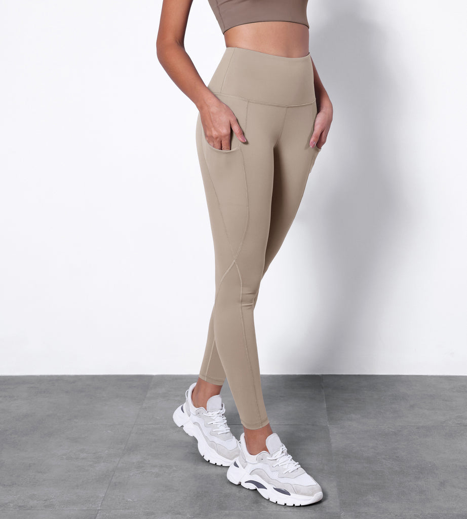 MAMA Ankle-length leggings - Dark beige - Ladies | H&M