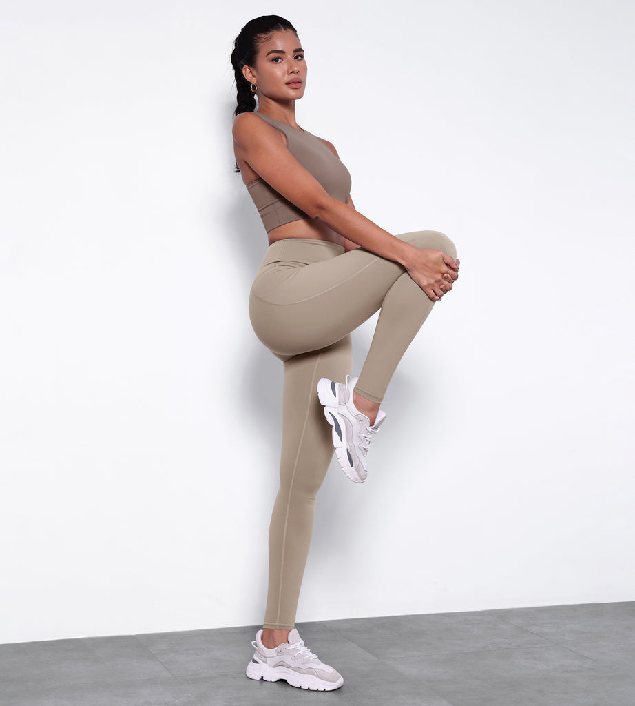 ShapeMove™ Sports tights - Dark beige - Ladies | H&M IN