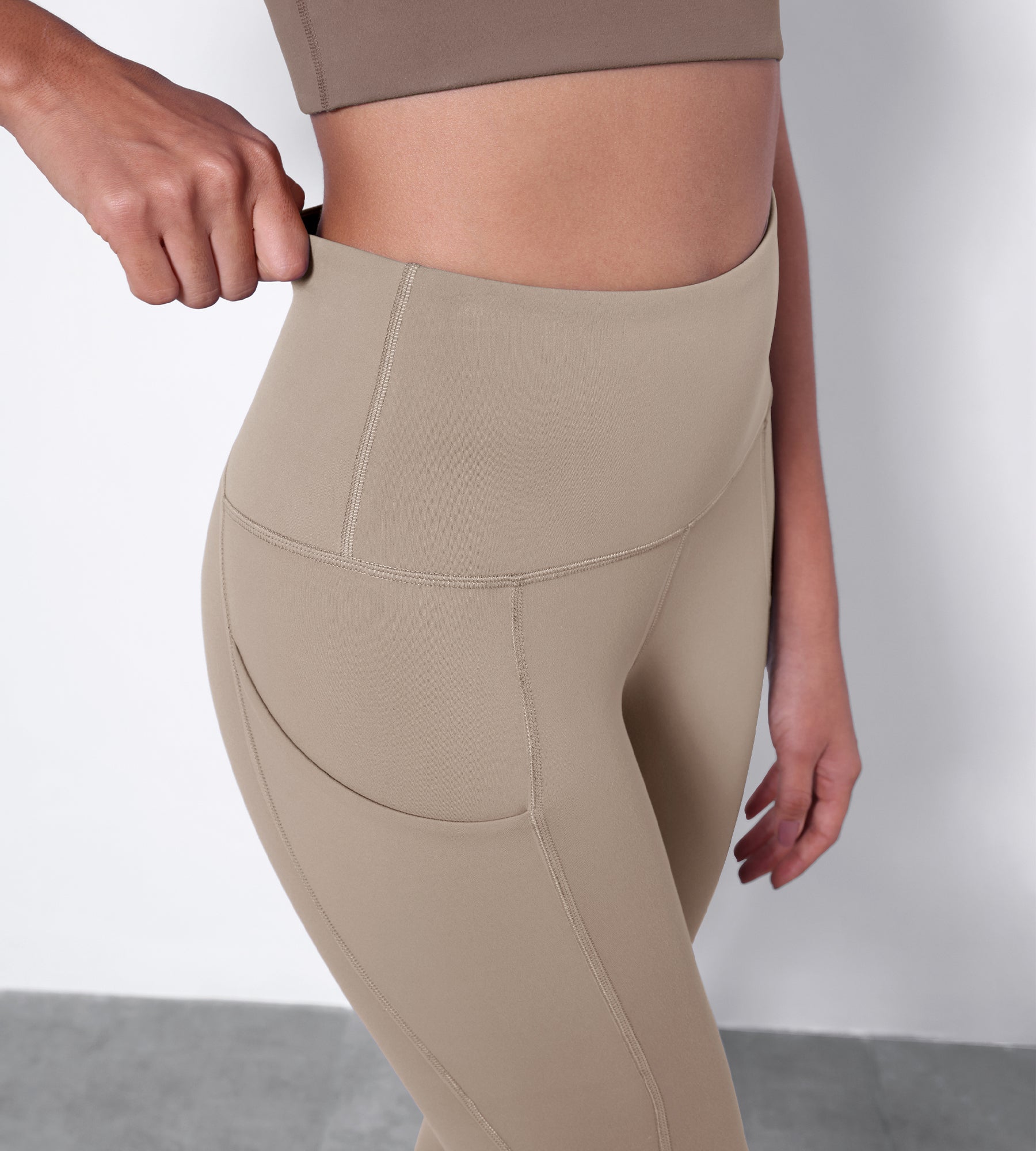 28" High Waisted Yoga Leggings with Pockets - ododos