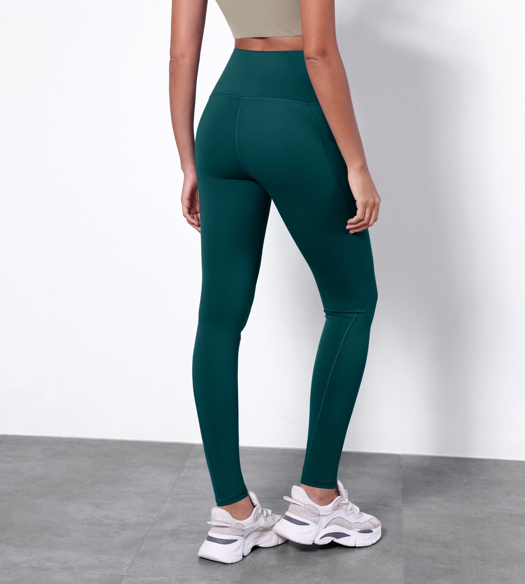 28" High Waisted Yoga Leggings with Pockets - ododos