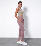 28" High Waisted Yoga Leggings with Pockets - ododos