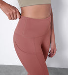 28" High Waisted Yoga Leggings with Pockets - ododos