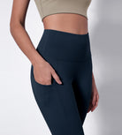 28" High Waisted Yoga Leggings with Pockets - ododos