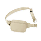 2L Belt Bag with Adjustable Strap Beige 8.5" x 5" x 2" - ododos