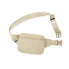 2L Belt Bag with Adjustable Strap Beige 8.5" x 5" x 2" - ododos