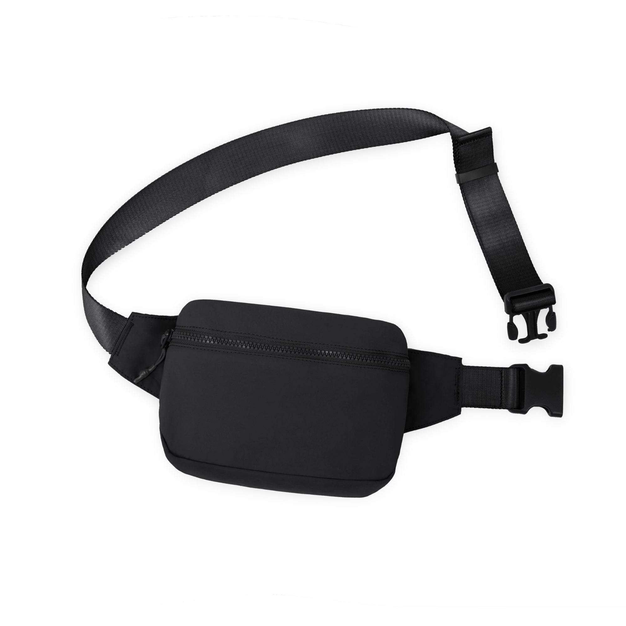 2L Belt Bag with Adjustable Strap Black 8.5" x 5" x 2" - ododos