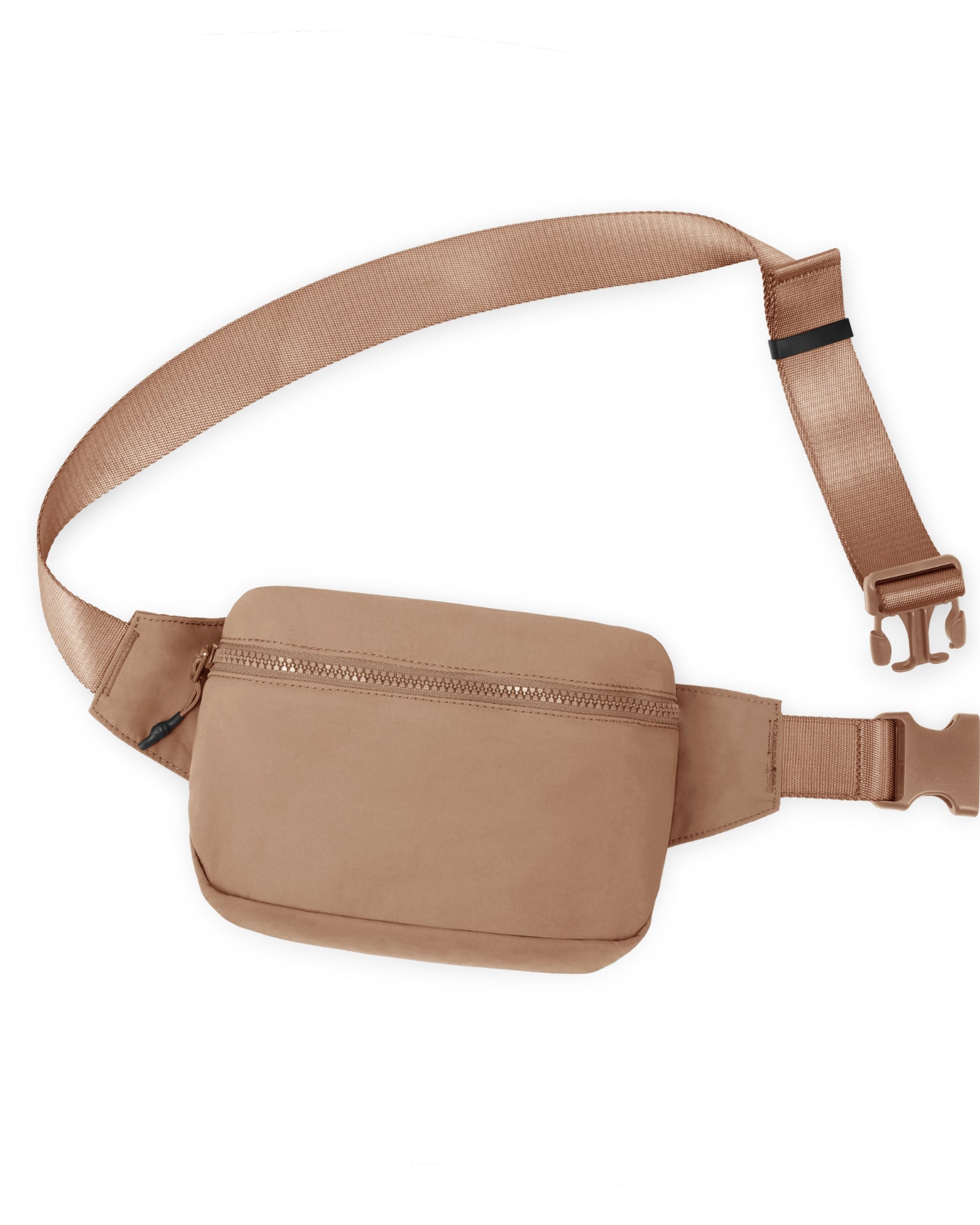 2L Belt Bag with Adjustable Strap Brown 8.5" x 5" x 2" - ododos