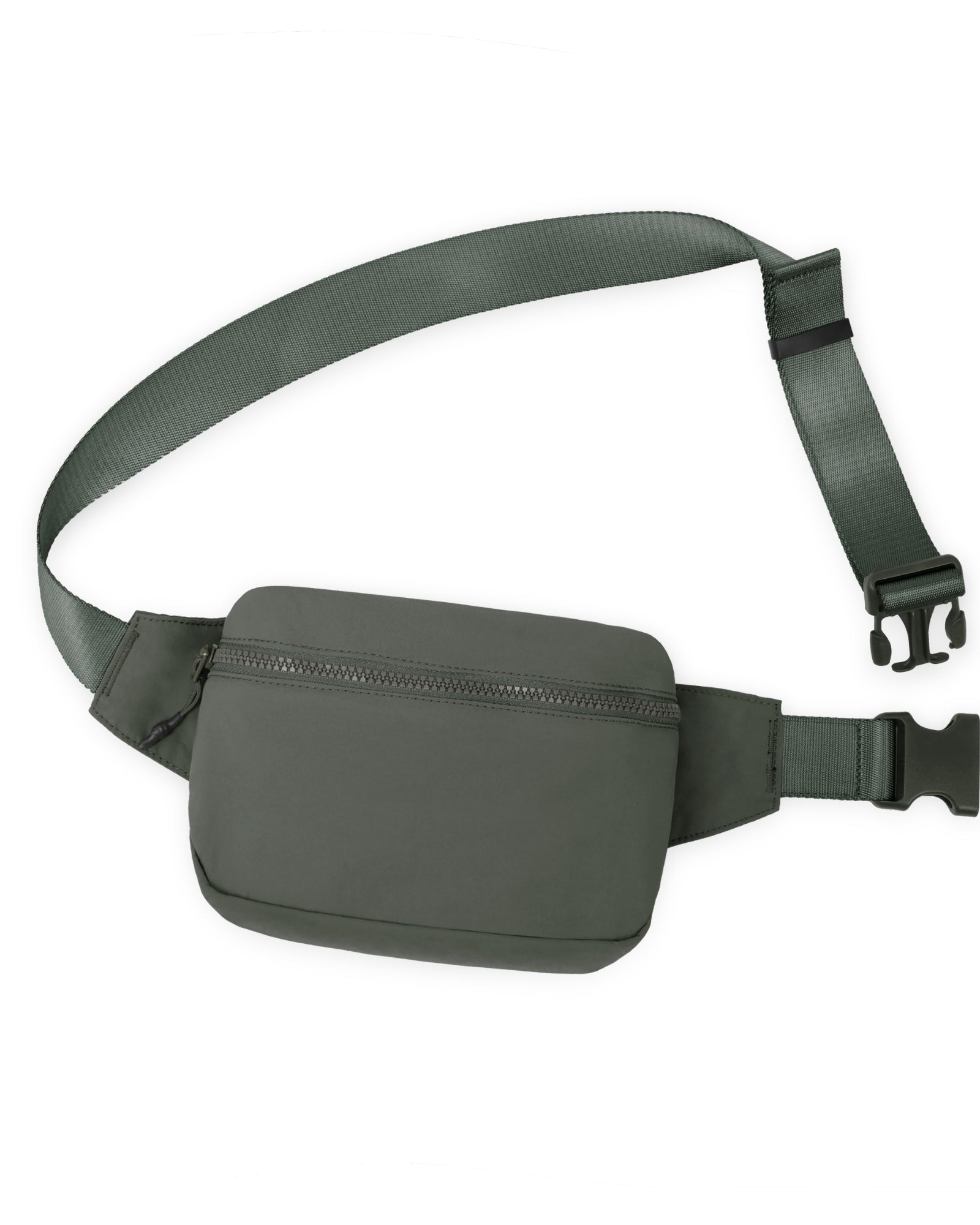 2L Belt Bag with Adjustable Strap Charcoal 8.5" x 5" x 2" - ododos