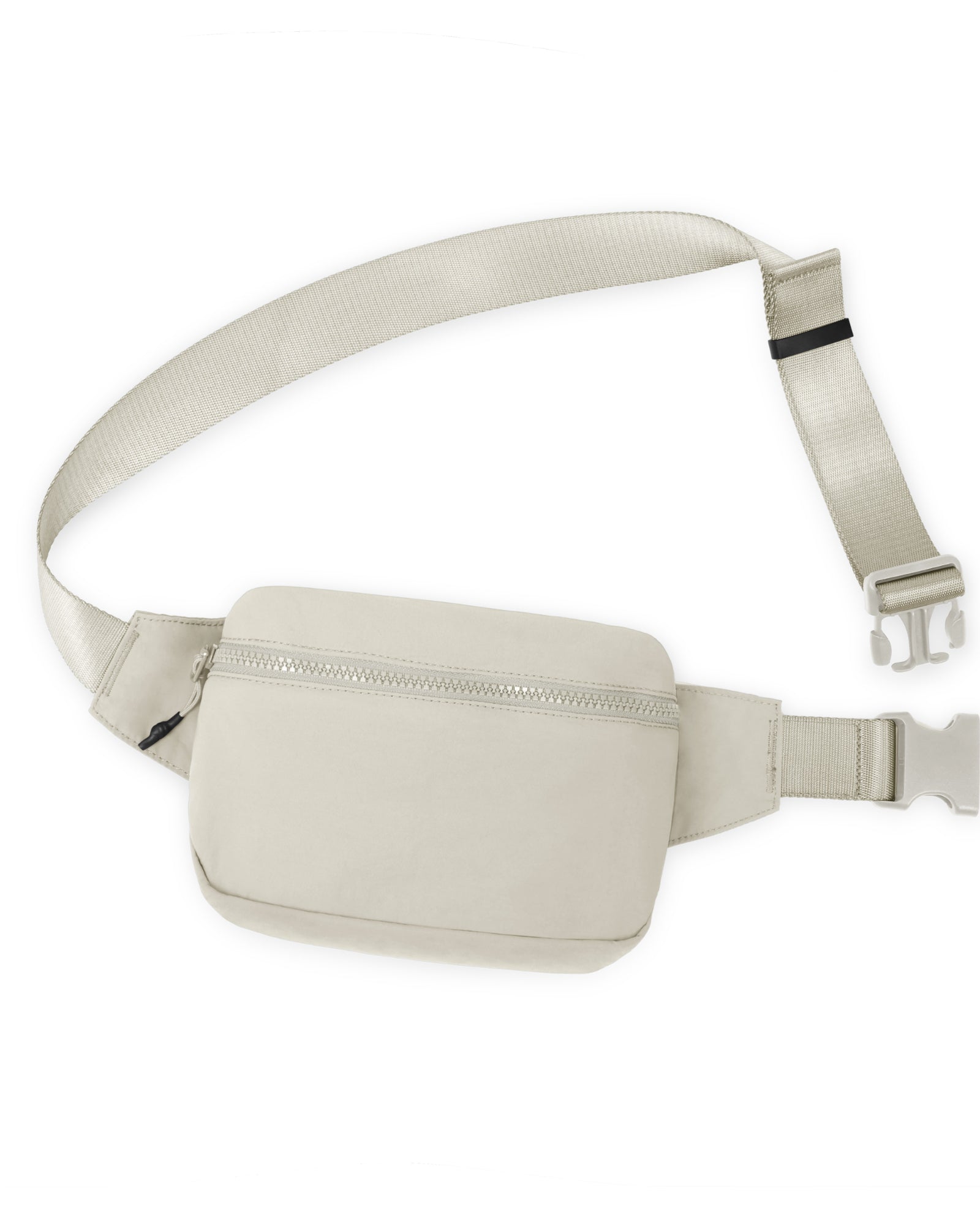 2L Belt Bag with Adjustable Strap Light Grey 8.5" x 5" x 2" - ododos