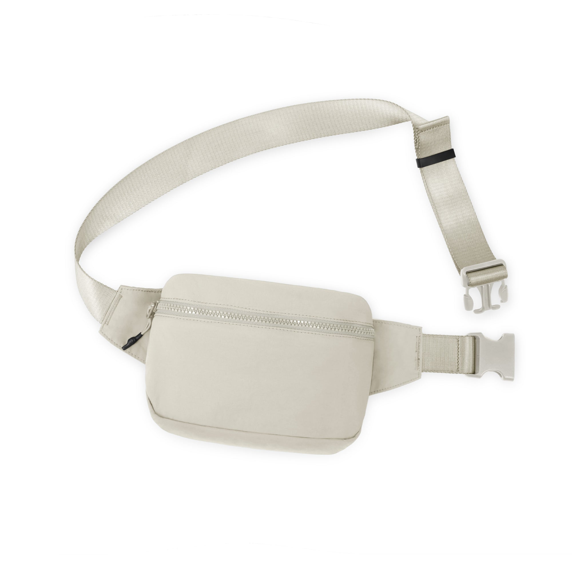 2L Belt Bag with Adjustable Strap Light Grey 8.5" x 5" x 2" - ododos