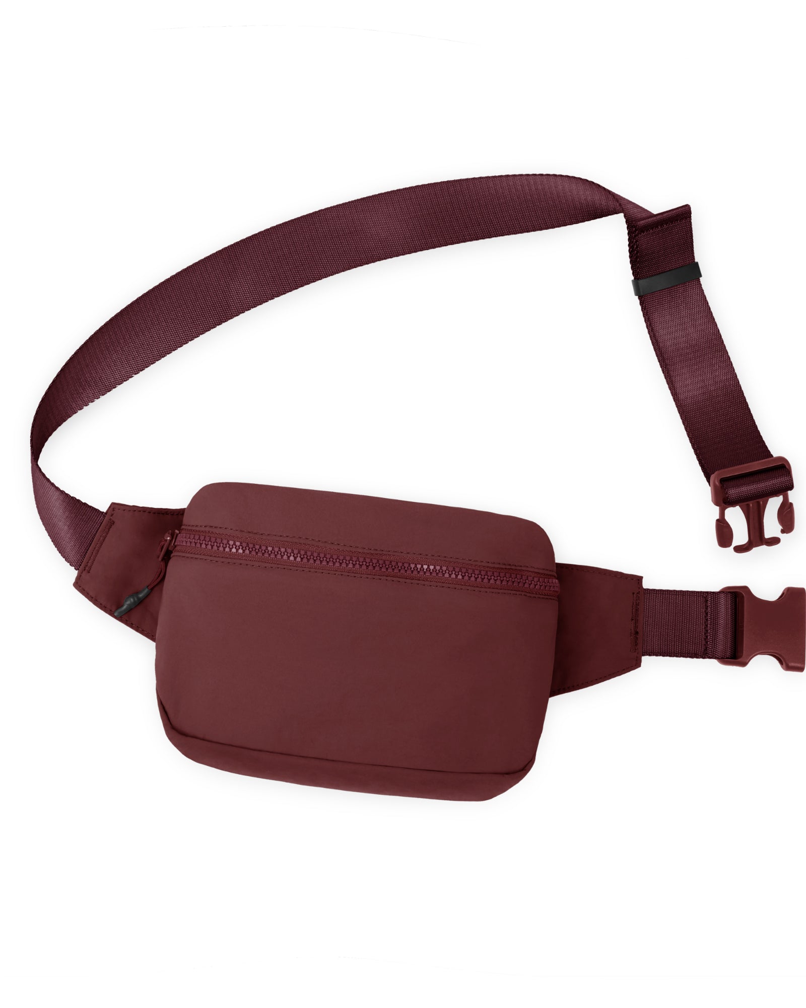 2L Belt Bag with Adjustable Strap Wine 8.5" x 5" x 2" - ododos