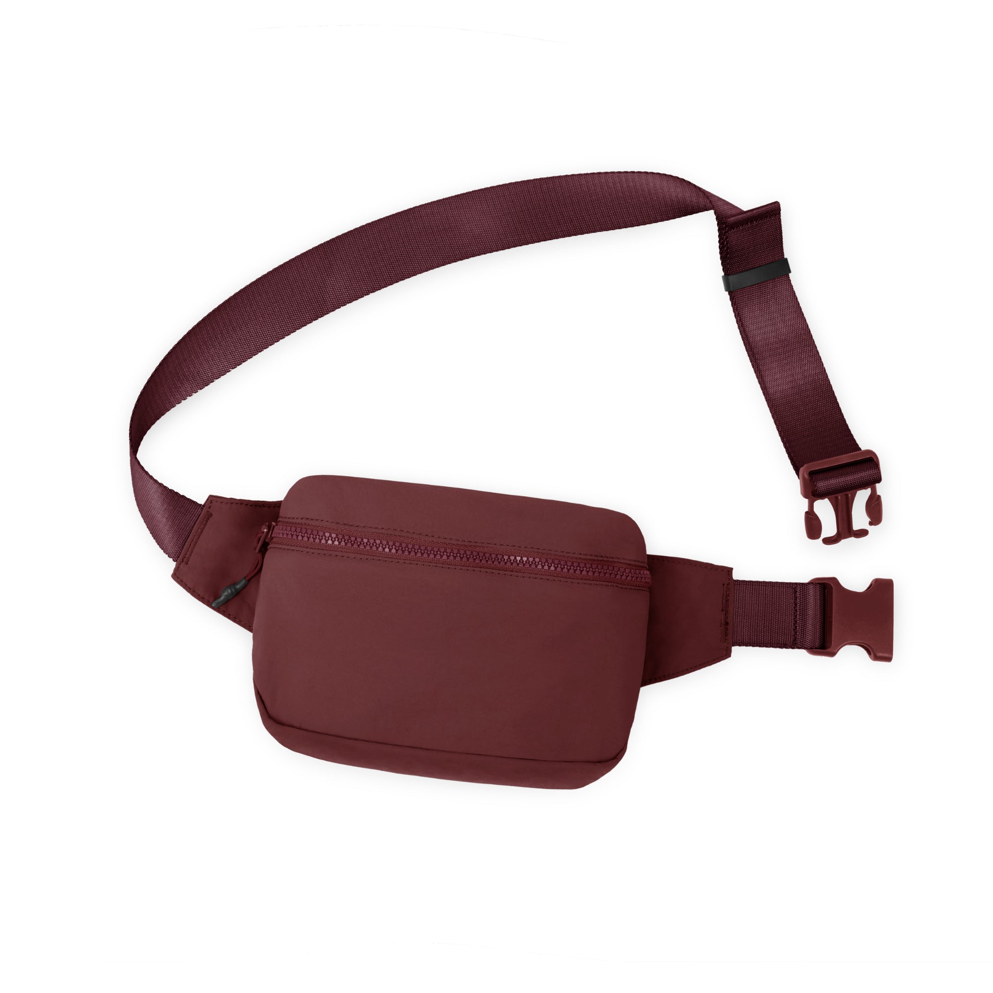 2L Belt Bag with Adjustable Strap Wine 8.5" x 5" x 2" - ododos