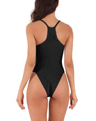 Seamless Ribbed Sexy Sleeveless Bodysuit - ododos