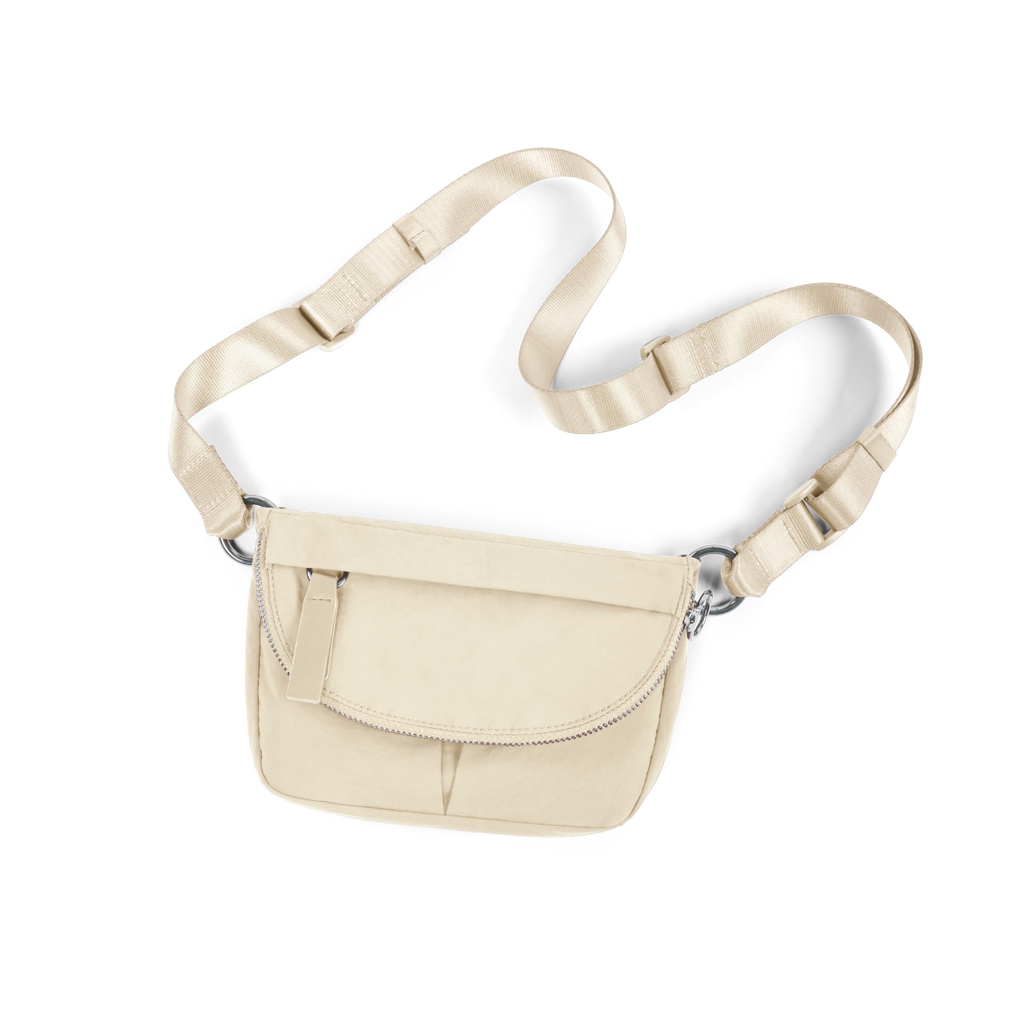 1.2L Mini Crossbody Bag Ivory 7" x 5.5" x 2" - ododos