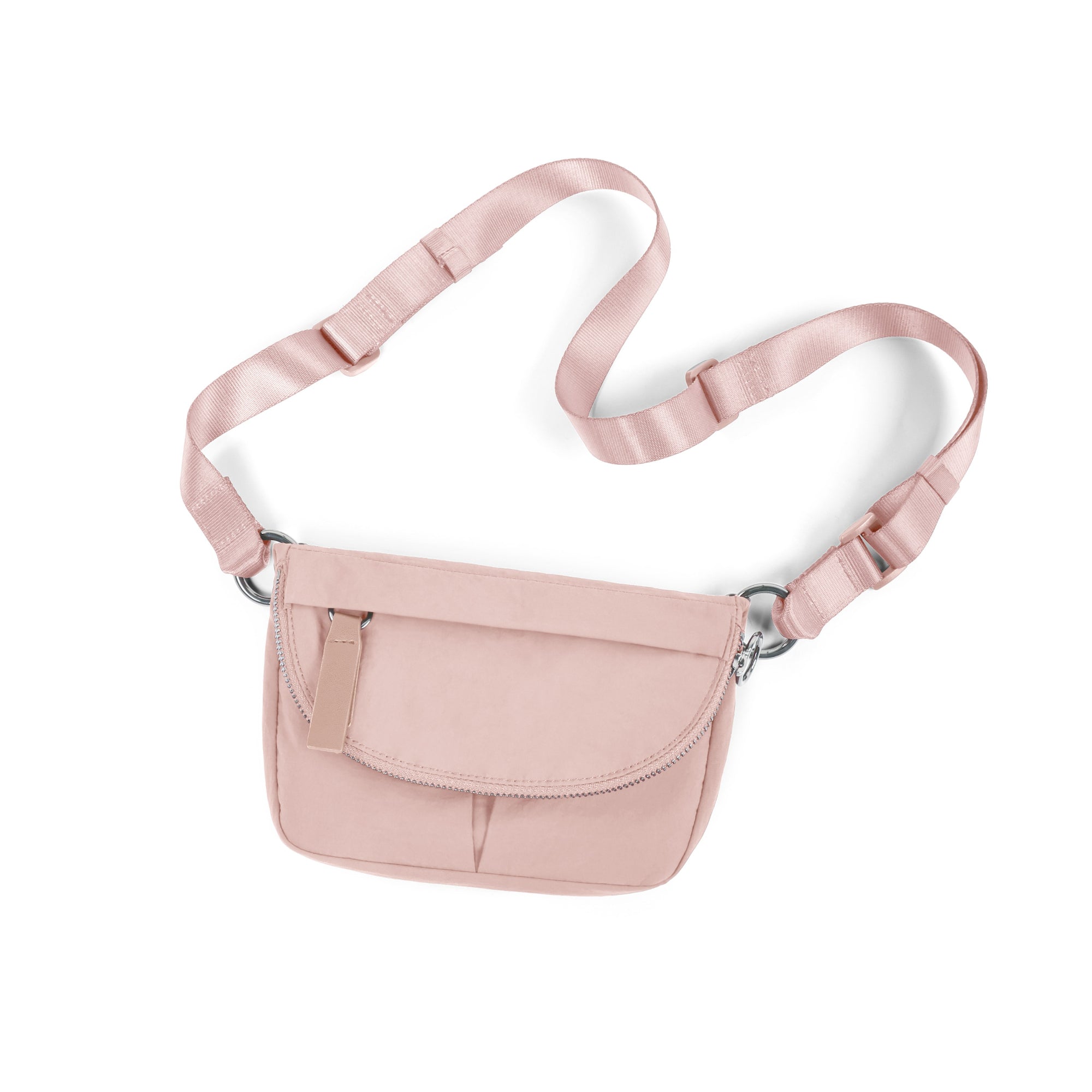 1.2L Mini Crossbody Bag Light Pink 7" x 5.5" x 2" - ododos