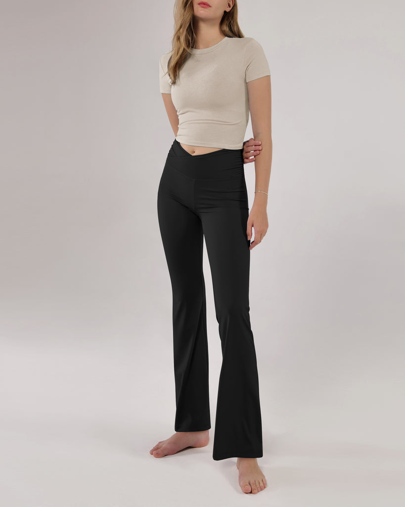 29 High Waisted Flared Work Pants