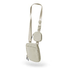 Crossbody Bag with Removable Small Bag Light Grey One Size - ododos
